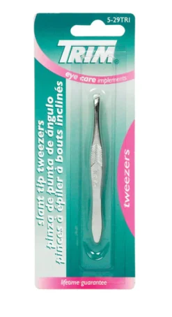 Trim Silver Tweezers 1 pk (Pack of 6)