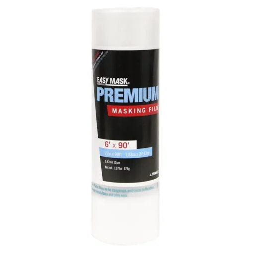 Trimaco Easy Mask Premium Masking Film 0.5 Mil X 72 In. W X 90 Ft. L Plastic/Vinyl Clear
