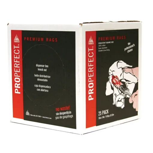 Trimaco ProPerfect 18 in. W X 18 in. L White Cotton Rags