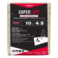 Trimaco Supertuff 4 Ft. W X 5 Ft. L Canvas Drop Cloth 1 Pk