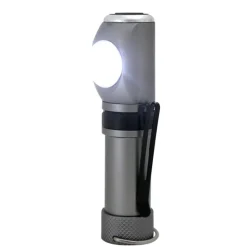 True Utility AngleLite 55 lumens Silver LED Flashlight With Key Ring AA Battery