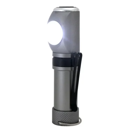 True Utility AngleLite 55 lumens Silver LED Flashlight With Key Ring AA Battery