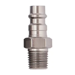 Tru-Flate Anodized Aircraft Aluminum Plug 1/4 in. Male 1 2 pc