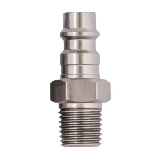 Tru-Flate Anodized Aircraft Aluminum Plug 1/4 in. Male 1 2 pc