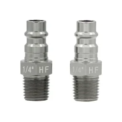 Tru-Flate Anodized Aircraft Aluminum Plug 1/4 in. Male 1 2 pc