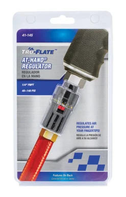 Tru-Flate At-Hand Plastic In Line Adjustable Air Regulator 1/4 in. Female 1 pc