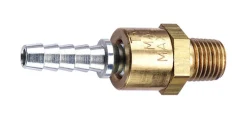 Tru-Flate Brass Air Line Swivel Fitting 1/4 in. Male 1 pc