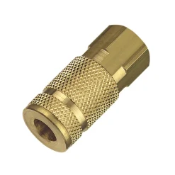 Tru-Flate Brass Aro Style Coupler 1/4 in. Female 1 (Pack of 10)