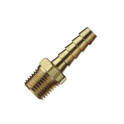 Tru-Flate Brass Barb Hose Fitting 3/8 in. Male 1 pc
