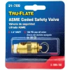 Tru-Flate Brass Safety Valve 1/4 in. Male 1 pc
