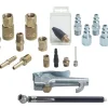Tru-Flate Brass/Steel Air Coupler and Plug Set 1/4 in. Female 19 pc