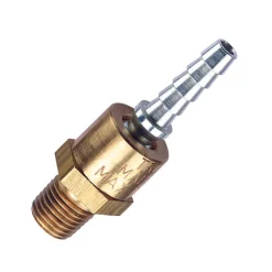 Tru-Flate Brass/Steel Air Line Swivel Fitting 1/4 in. Male 2 pc