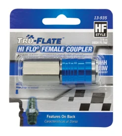 Tru-Flate HI FLO Aluminum Coupler 1/4 in. Female 1 pc