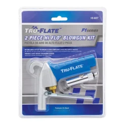 Tru-Flate HI FLO Aluminum Air Blow Gun Kit 1/4 in. FNPT 90 psi 2 pc