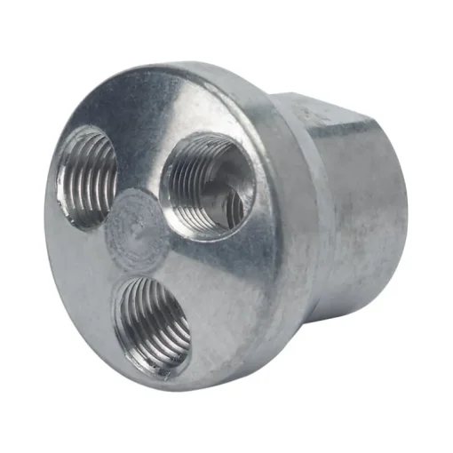 Tru-Flate 3-In-One Brass 3-Way Manifold 1/4 in. 1 pc