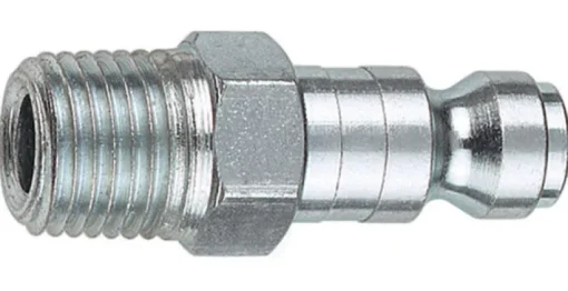 Tru-Flate Steel Air Plug 3/8 in. Male 1 pc.