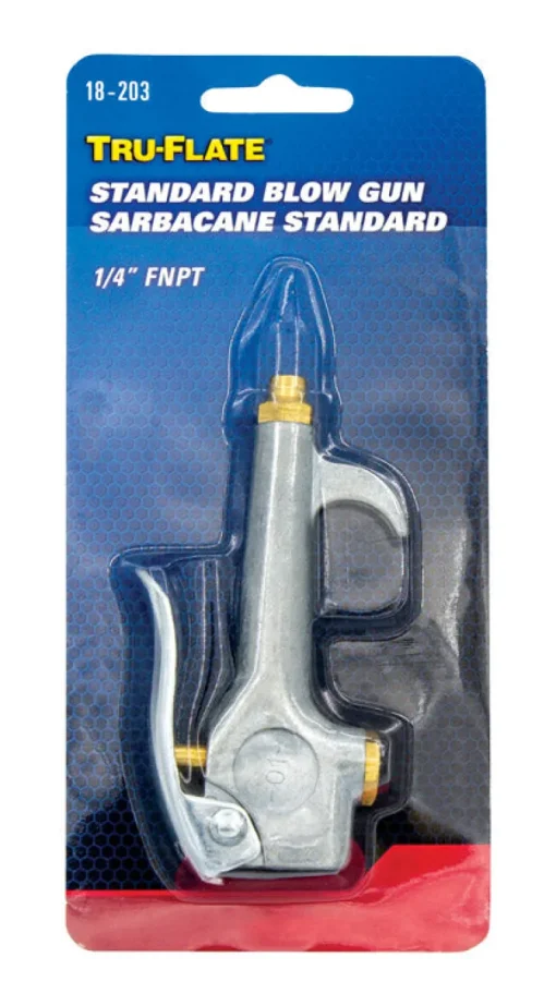 Tru-Flate Steel Pocket Size Lever Air Blow Gun Safety Lever 1/4 in. FNPT 1 pc