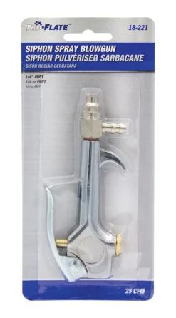 Tru-Flate Steel Siphon Spray Blow Gun 1/4 in. ID