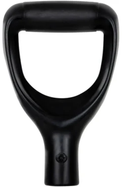 Truper Polypropylene Black Hickory/Fiberglass Replacement D-Grip Handle 6.2 L in.