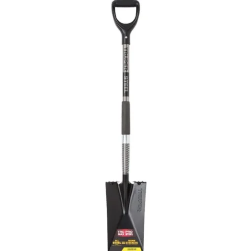 Truper Tru Pro 42 in. Steel Square Garden Spade Steel Handle