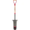 Truper Tru-Tough 48 in. Steel Round Drain Spade Wood Handle