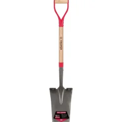Truper Tru-Tough 41 in. Steel Square Garden Spade Wood Handle