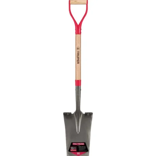 Truper Tru-Tough 41 in. Steel Square Garden Spade Wood Handle
