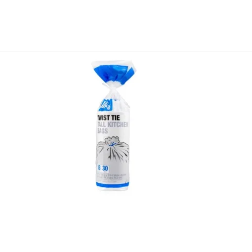 Tuffsak 1372521 13 Gallon Iron-HoldÂ® Tall Kitchen Bags 30 Count (Pack of 12)