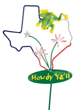 Turbine Garden Stake Texas Metal