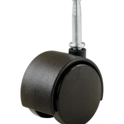 TWIN CASTER BLK 75LB 2"D