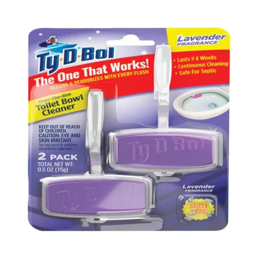 Ty-D-Bol Lavender Scent Toilet Bowl Cleaner 0.5 oz. Gel (Pack of 6)