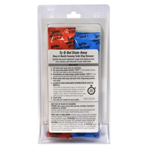 Ty-D-Bol Stain-Away No Scent Toilet Bowl Cleaner 4.5 oz. Stick