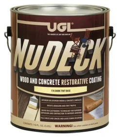 UGL NuDECK Flat Dark Tint Base Deep Tone Base Floor and Patio Coating 1 gal (Pack of 2).