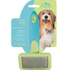 UGroom Blue/Green Cat/Dog Slicker Brush 1 pk