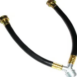 Ultra Dynamic Products 3/8 in. Hose Thread X 3/4 in. D FHT 12 in. Rubber Washing Machine Hose