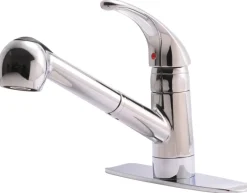 Ultra Faucets Classic One Handle Chrome Pull-Out Kitchen Faucet