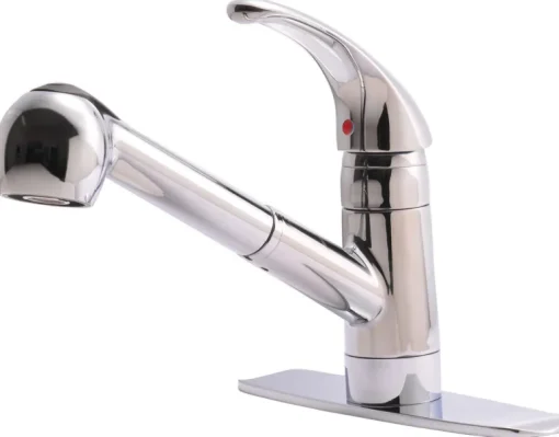 Ultra Faucets Classic One Handle Chrome Pull-Out Kitchen Faucet