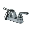 Ultra Faucets Non-Metallic Polished Chrome Centerset Bathroom Sink Faucet 4 in.
