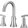 Ultra Faucets Uf55313 Brushed Nickel Contemporary Lavatory Widespread Faucet