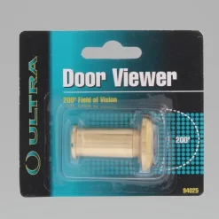 Ultra Hardware 0.63 in. D 200 deg Brass Zinc Door Viewer