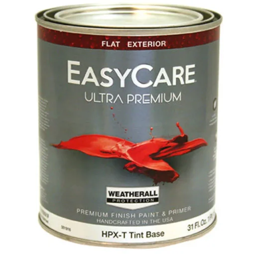 Ultra Premium Exterior Latex Paint, Flat Tint Base, 1-Qt. (Pack of 4)