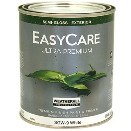 Ultra Premium Exterior Latex Paint, Semi-Gloss White, 1-Qt. (Pack of 4)