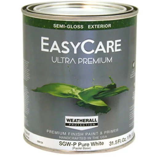 Ultra Premium Exterior Latex Paint, Semi Gloss Pastel Base, 1-Qt. (Pack of 4)