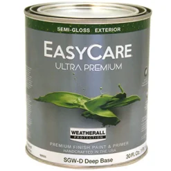 Ultra Premium Exterior Latex Paint, Semi-Gloss Deep Base, 1-Qt. (Pack of 4)