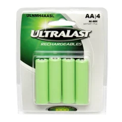 Ultralast NiMH AA 1.2 volt Solar Rechargeable Battery ULNMH4AASL 4 pk