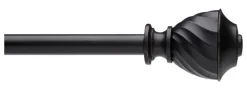 Umbra Black Curtain Rod 28 in. L X 48 in. L