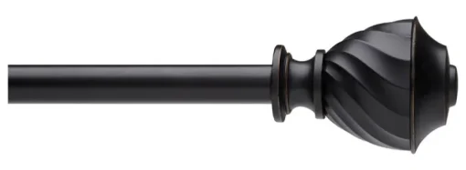 Umbra Black Curtain Rod 28 in. L X 48 in. L