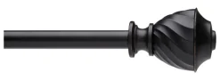 Umbra Black Curtain Rod 28 in. L X 48 in. L