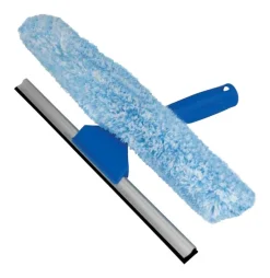 Unger 10 in. Microfiber Window Squeegee/Scrubber