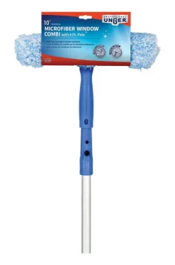 Unger Commercial & Residential Microfiber Window Cleaning Kit 10 W in. with Handle